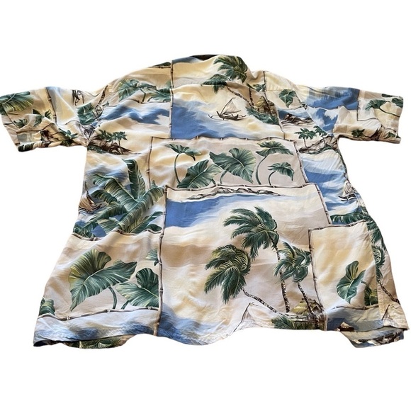 Vintage Pierre Cardin Hawaiian Shirt - Palm Trees - Size XL - Great Condition - Picture 9 of 11